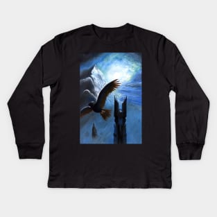 Escaping from the Dark Tower Kids Long Sleeve T-Shirt